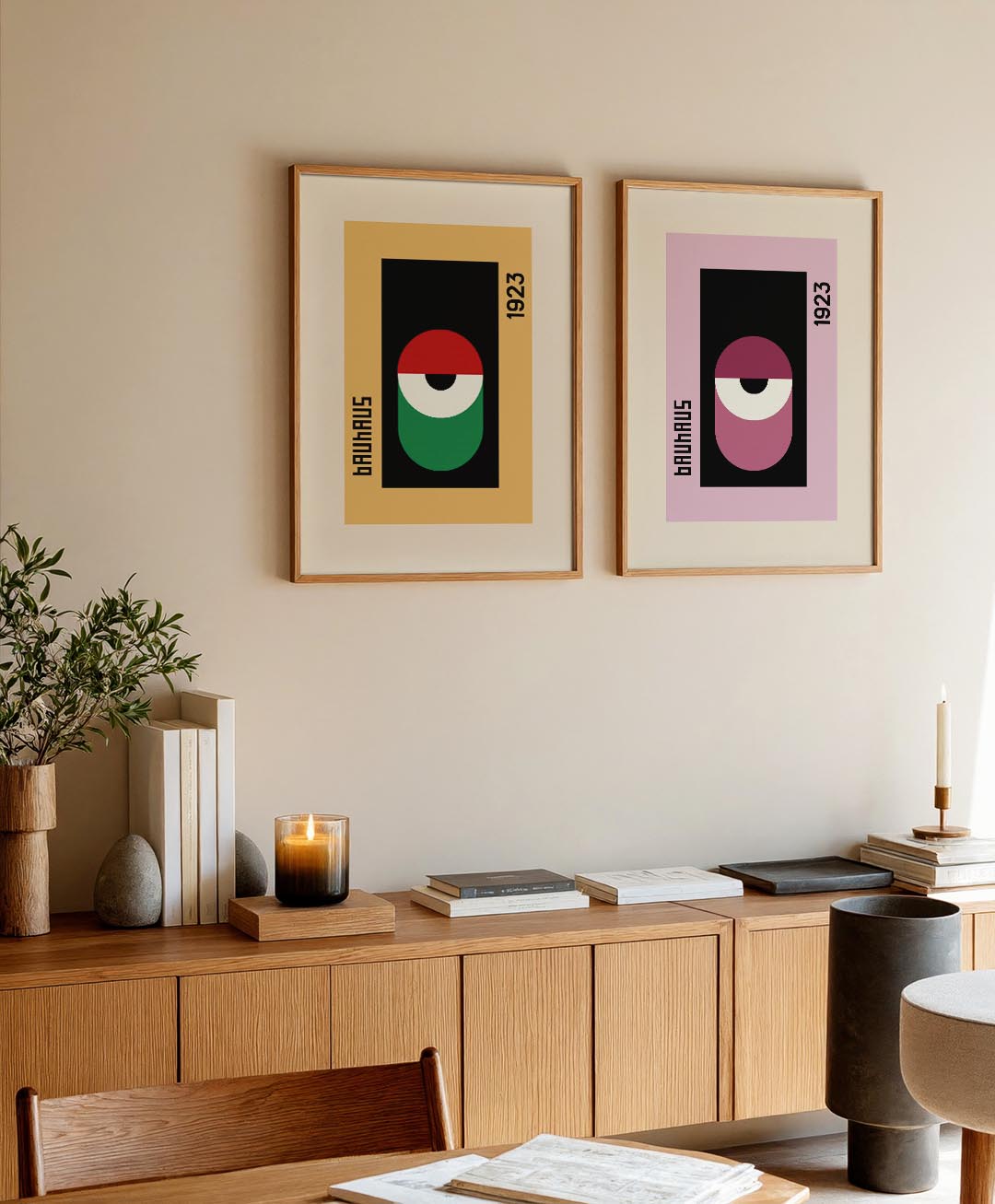 Kleurrijke vormen Posterset