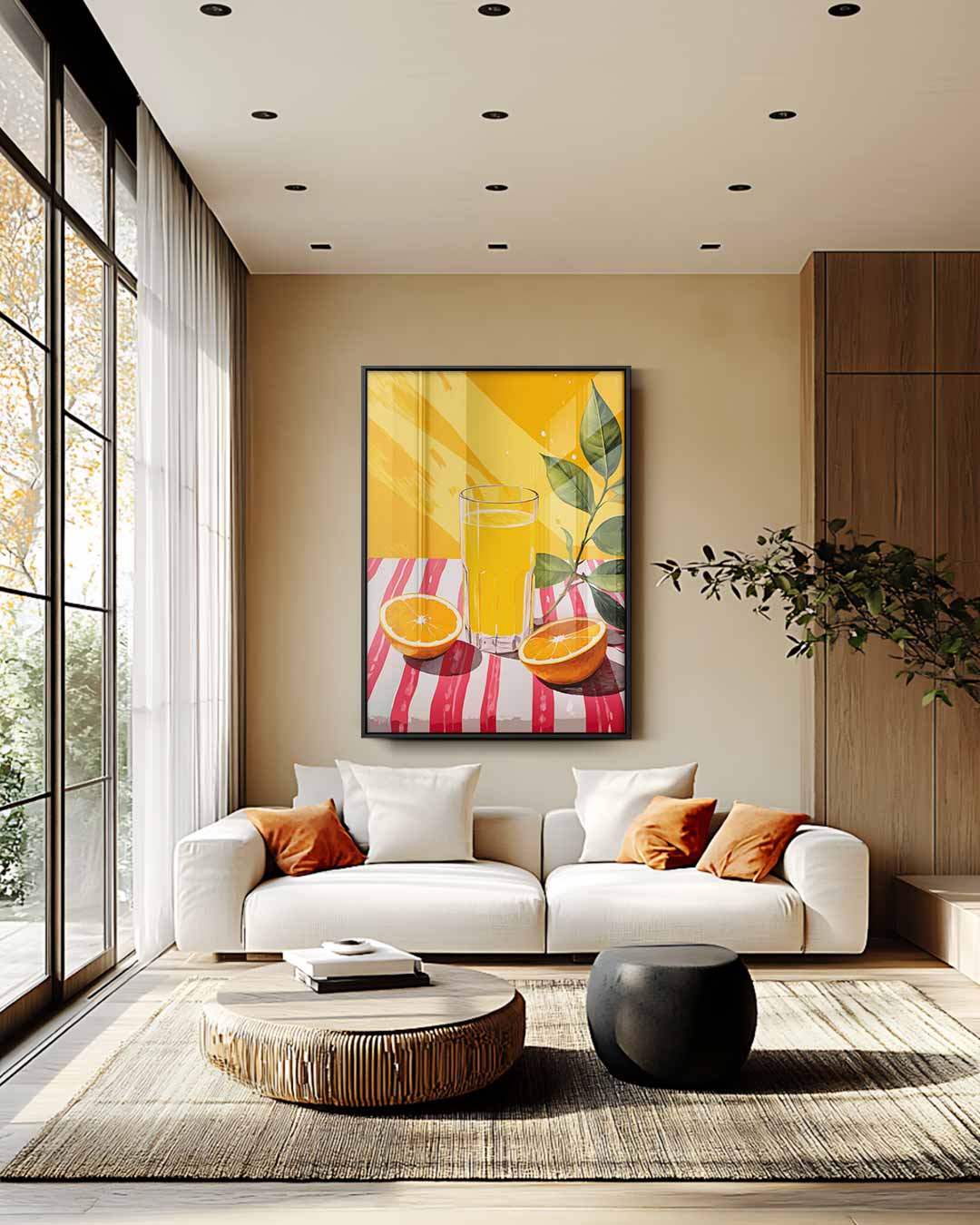 Verfrissende Citrus Zomer Kunstwerk-canvas-dibond-plexiglas-wanddecoratie-WallArtistic