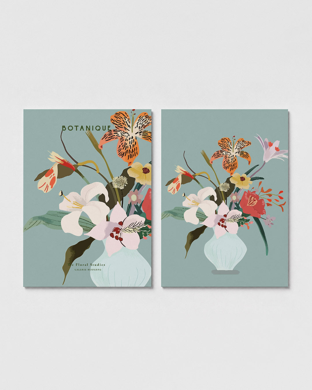 Bloemrijke vormen Posterset