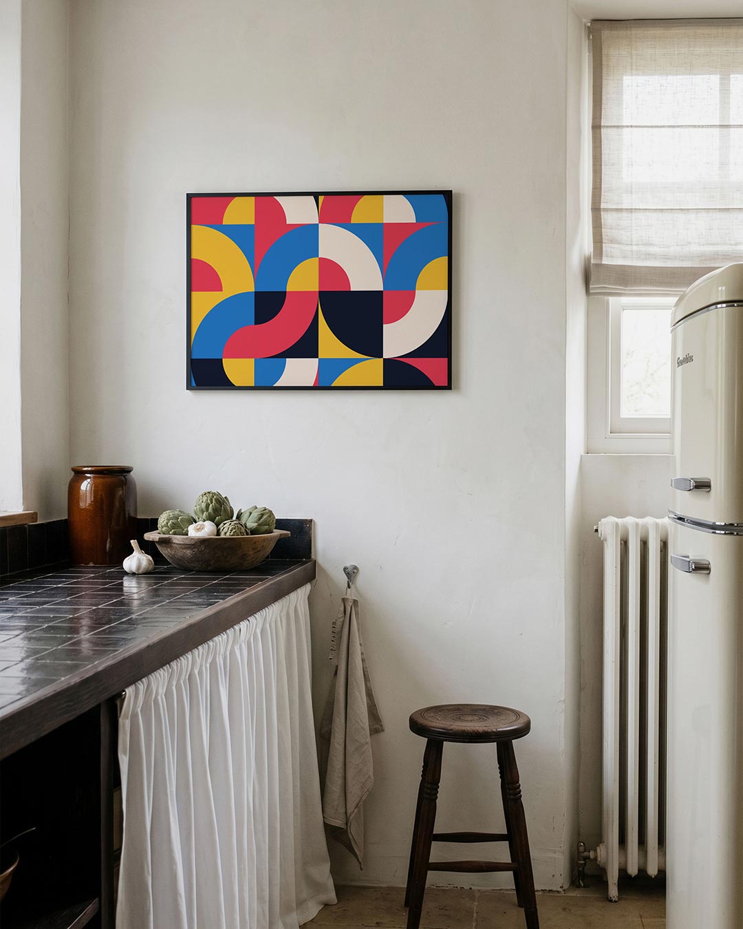 Vormritme en kleur Poster