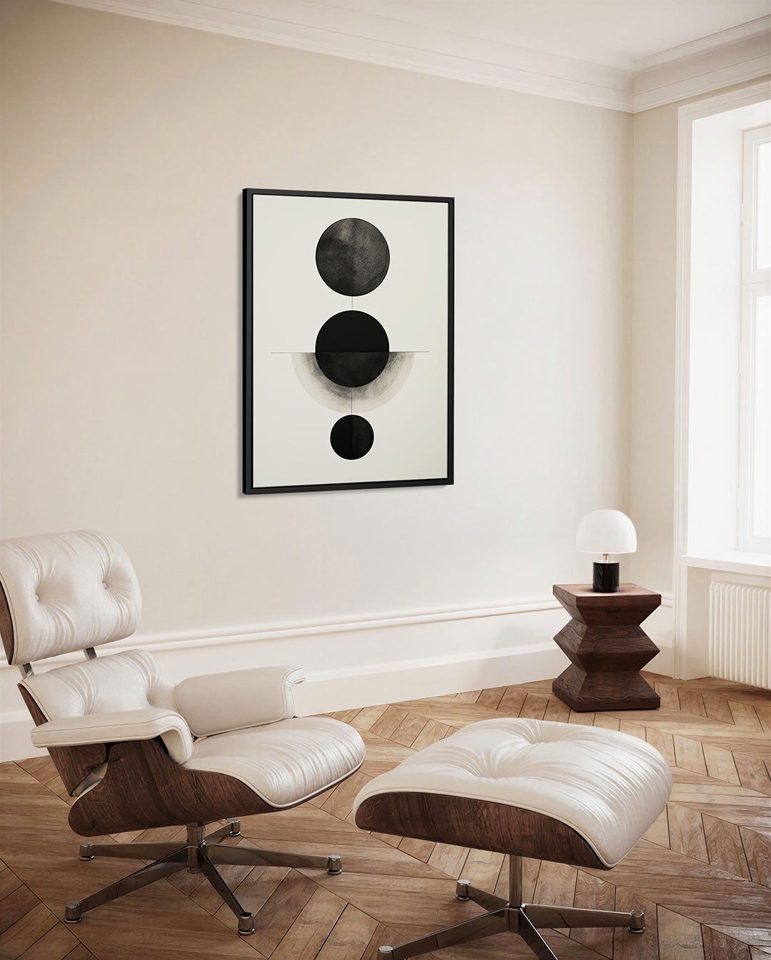 Geometrische cirkelcompositie Kunstwerk