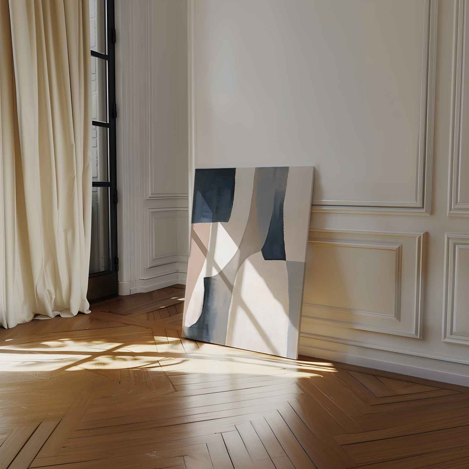 Subtiele Kleurencompositie Kunstwerk-canvas-dibond-plexiglas-wanddecoratie-WallArtistic