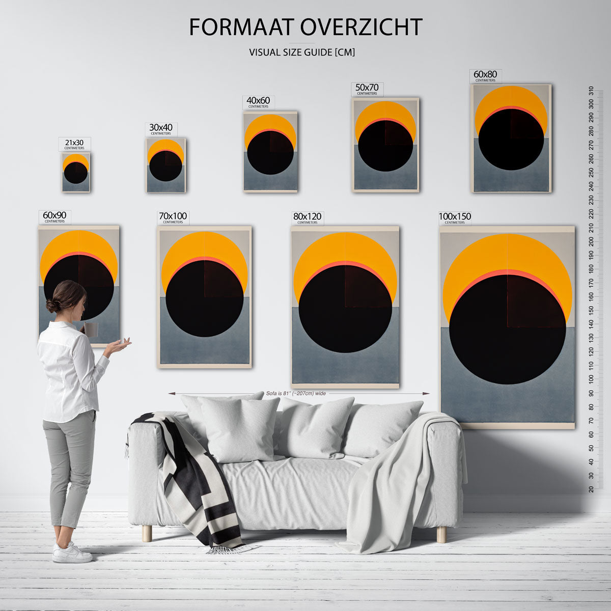 Geometrische cirkel Poster