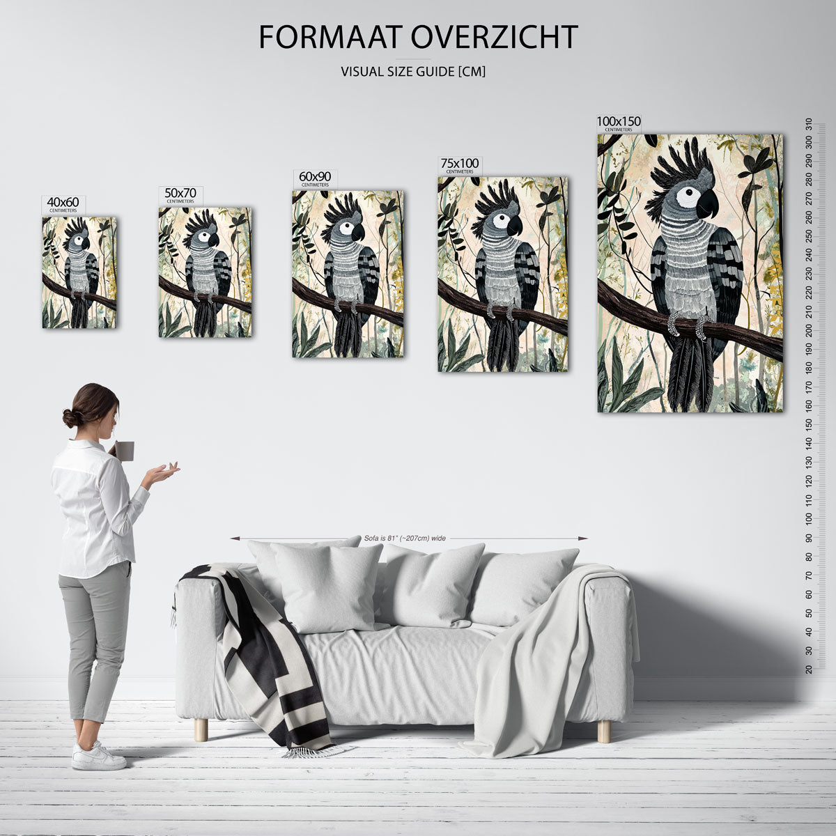 Vogels in de natuur Kunstwerk