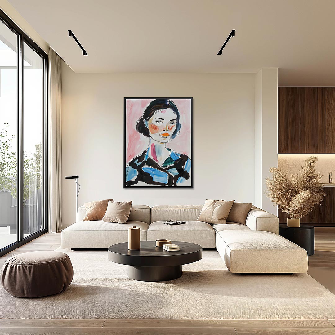 Portret compositie Kunstwerk