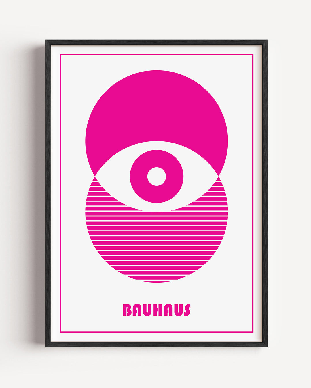 Cirkelpatroon en lijnen Poster