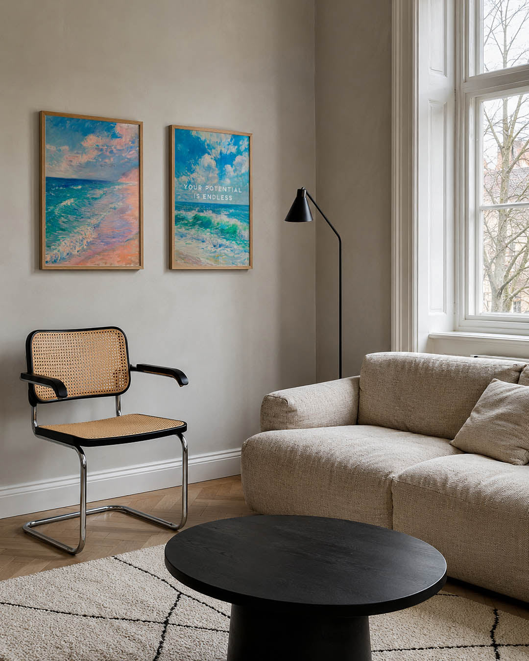 Zee en lucht Posterset
