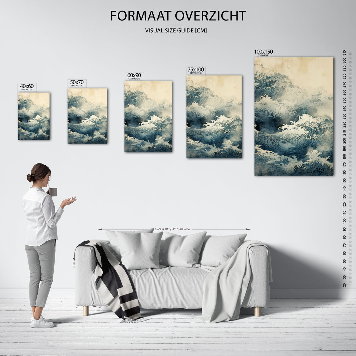 Dynamische golven Kunstwerk