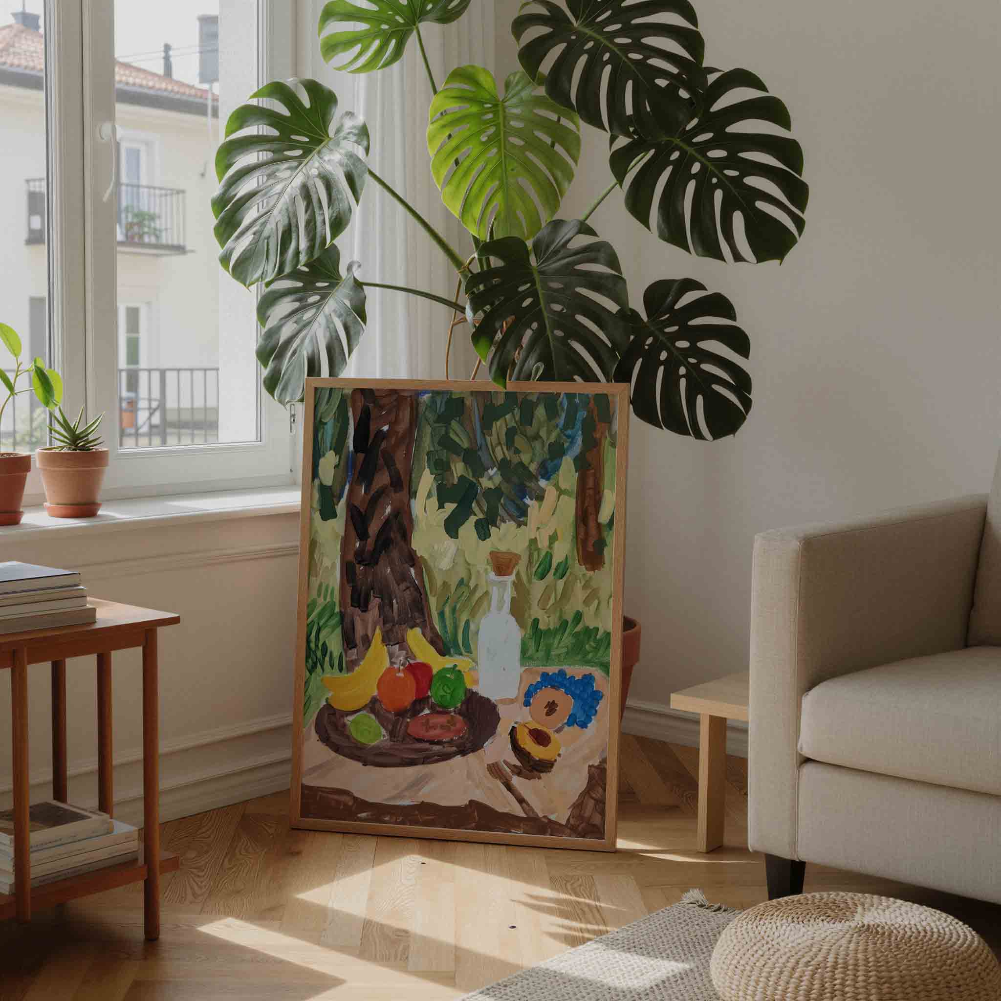 Fruit en fles Poster