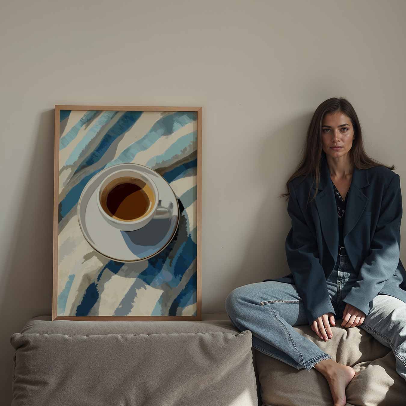 Koffie Ontbijt Poster-WallArtistic