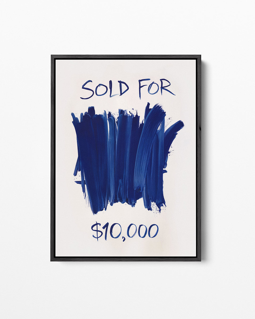 Blauwe streken Kunstwerk