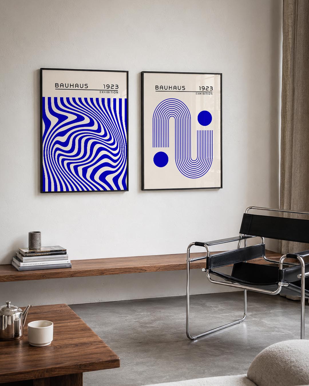 Golvend lijnenspel Posterset