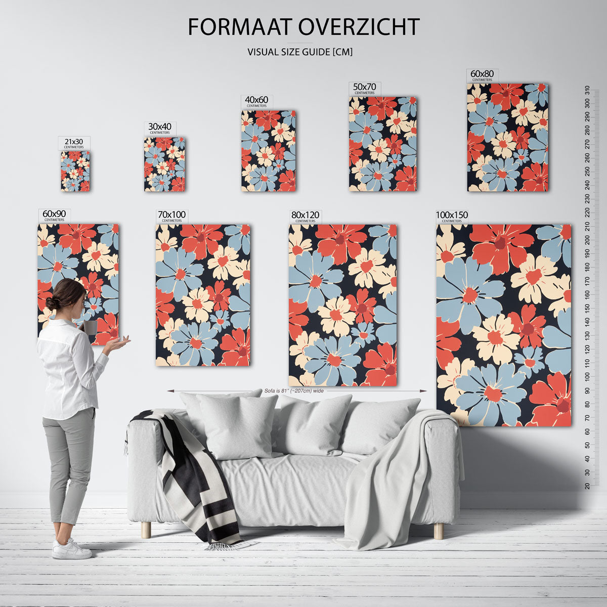 Bloemenpatroon Poster