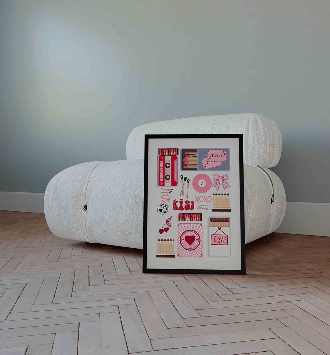 Liefdevolle symbolen Poster