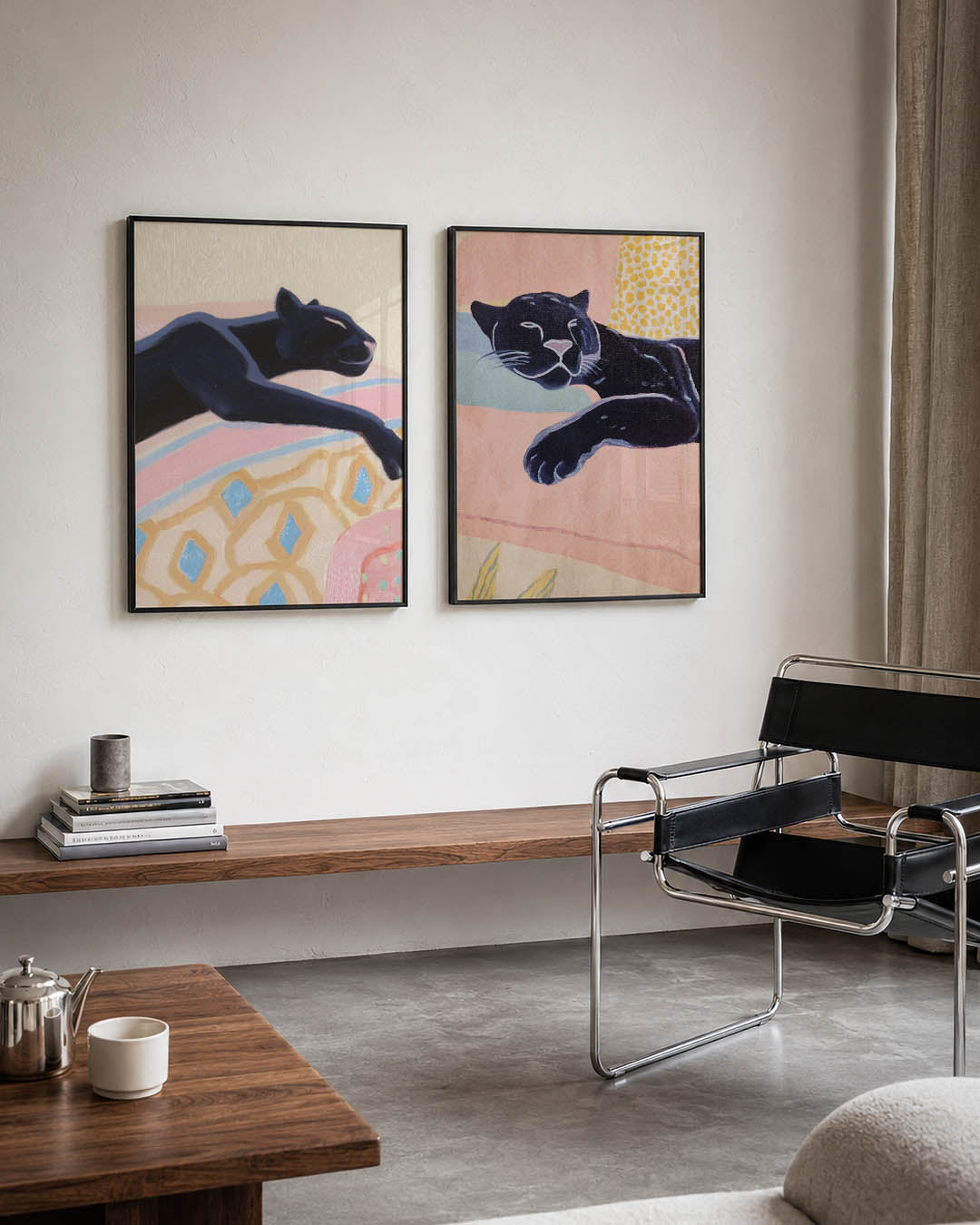 Dromerige panter Posterset