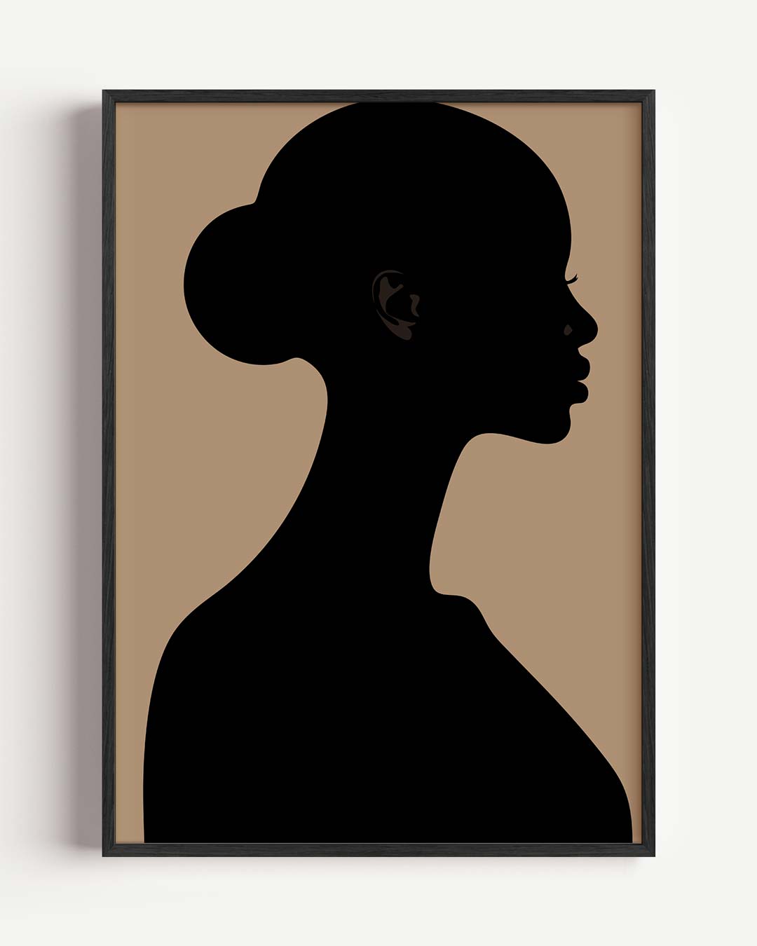 Elegante Vrouwelijke Silhouet Poster-WallArtistic