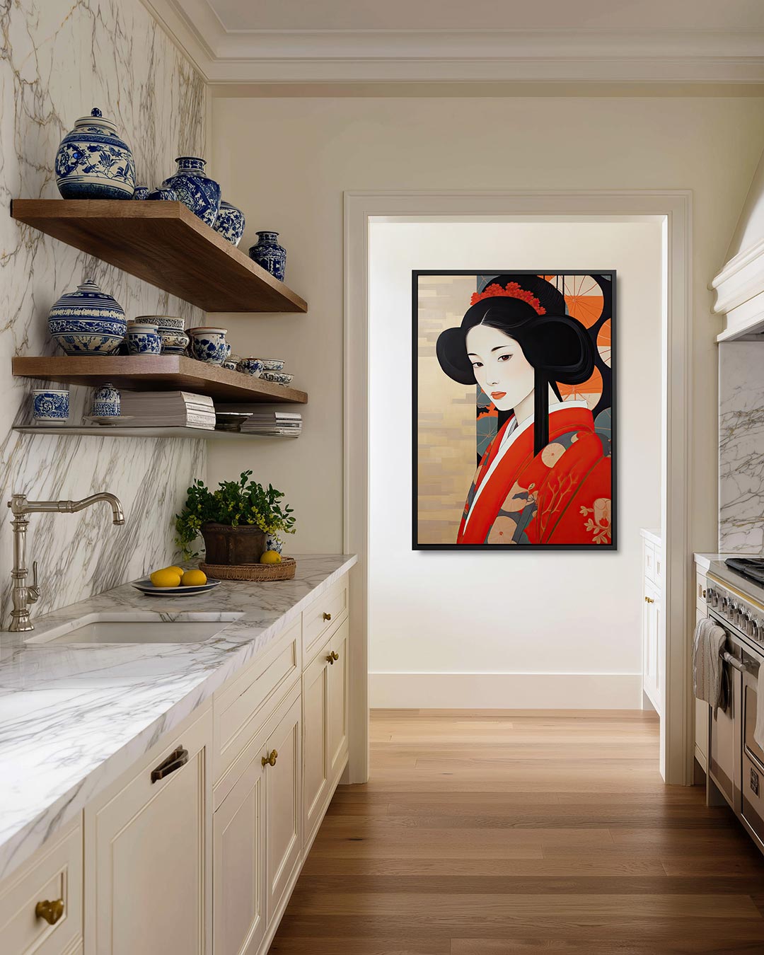 Vrouwelijk portret Kunstwerk