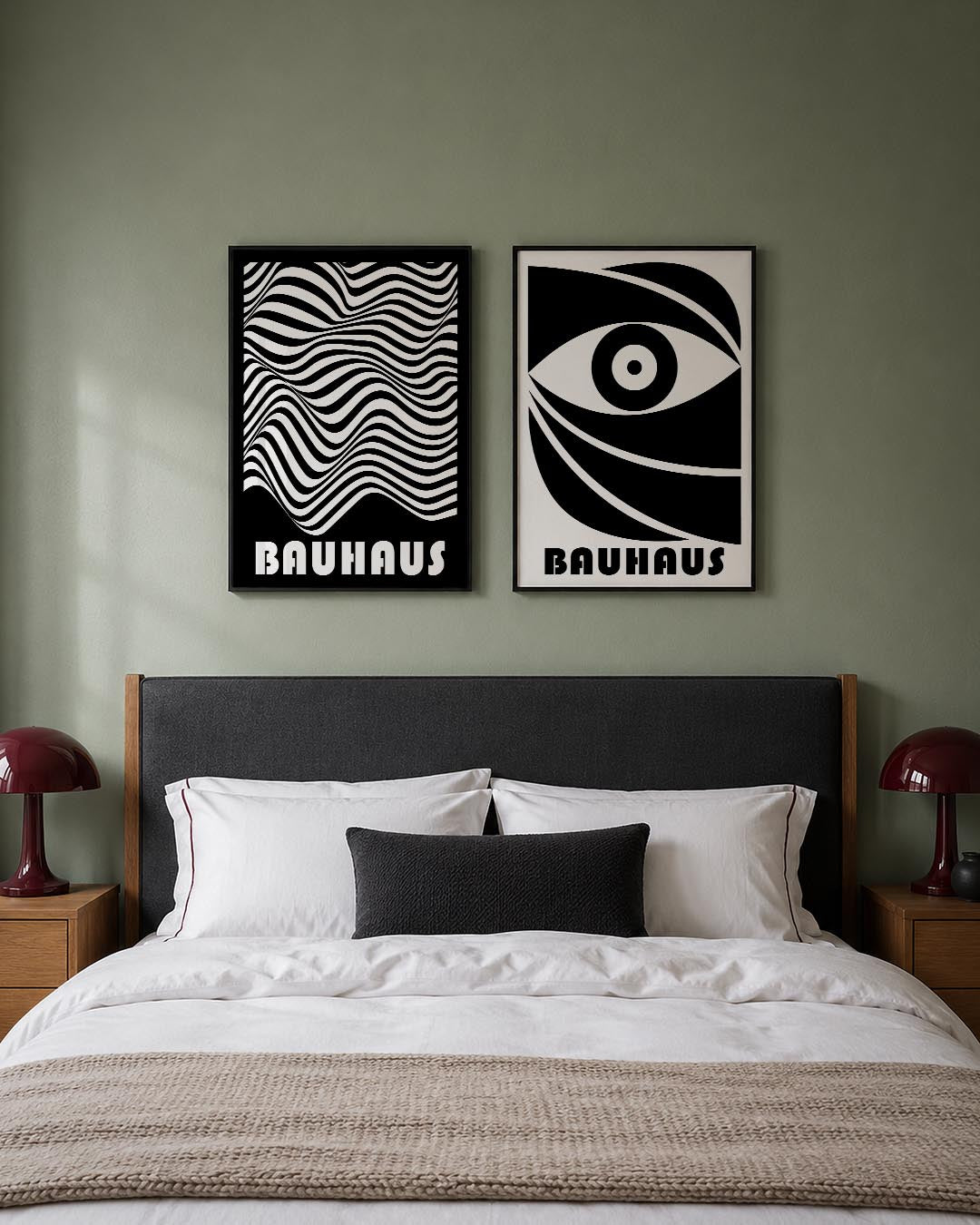 Golvend lijnenspel Posterset