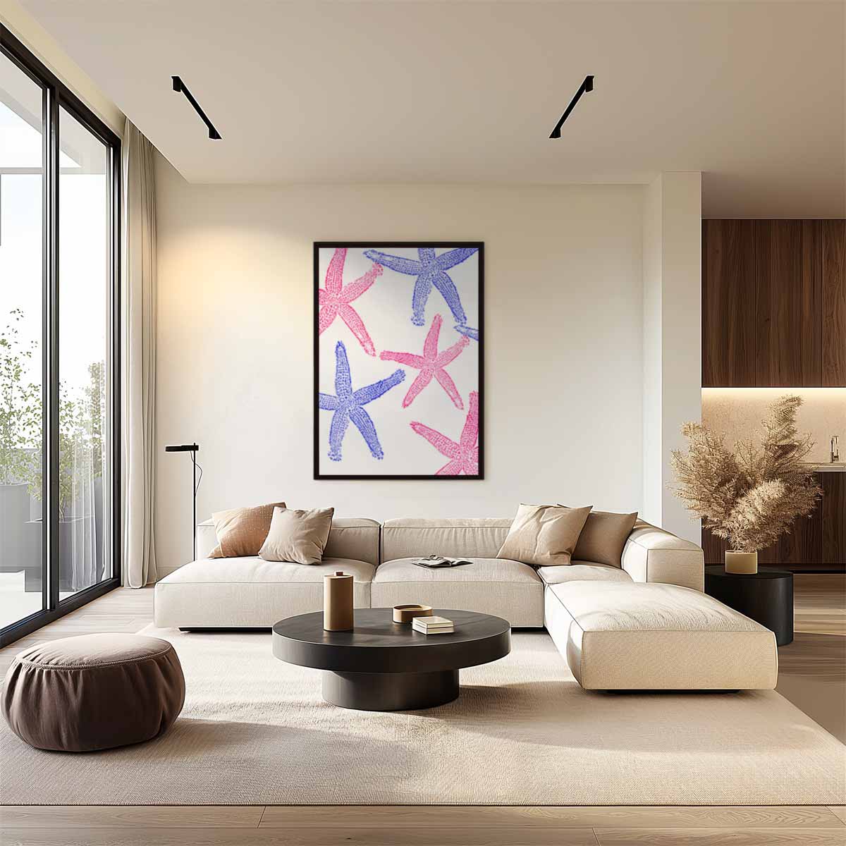 Zeesterrenfeest Kunstwerk-canvas-dibond-plexiglas-wanddecoratie-WallArtistic