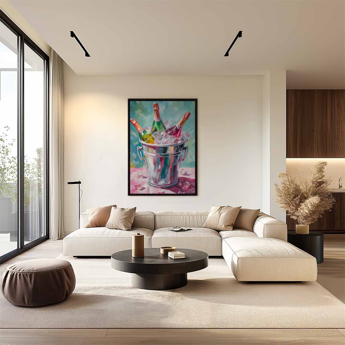 Verfrissende Bubbelstijl Kunstwerk-canvas-dibond-plexiglas-wanddecoratie-WallArtistic