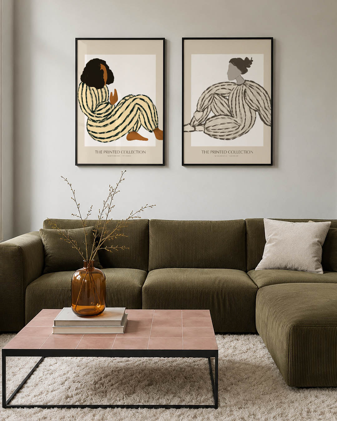 Gestreepte vormen Posterset
