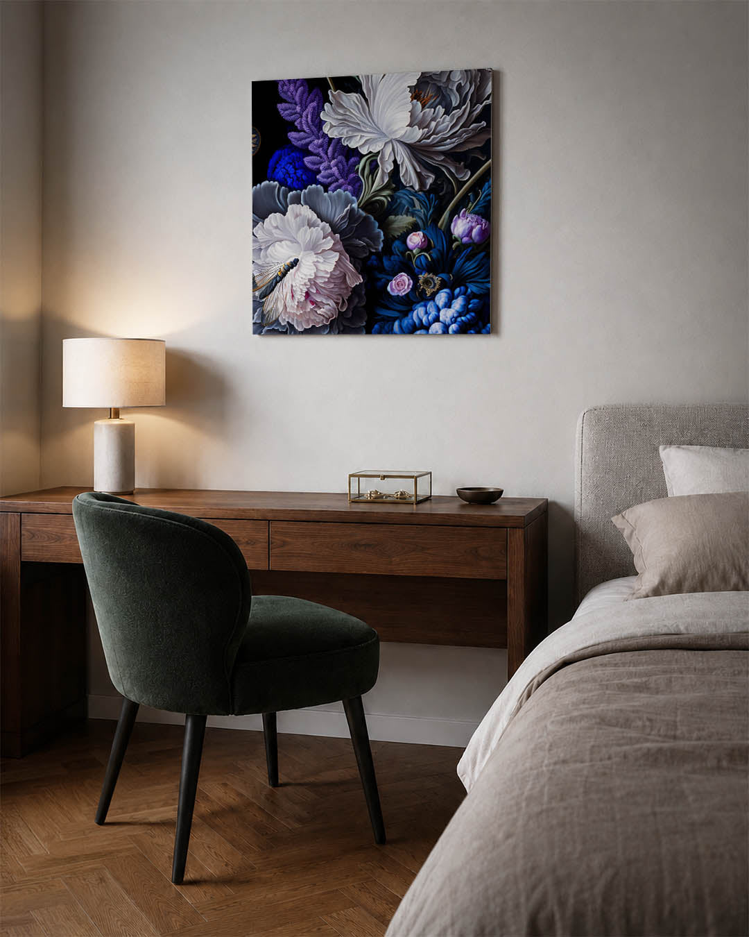 Bloemrijke compositie Kunstwerk