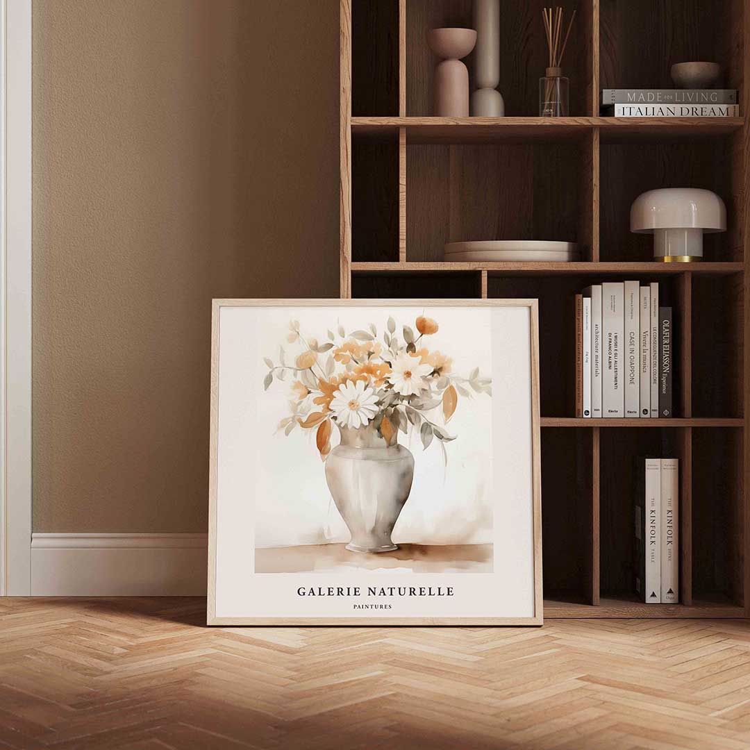 Bloemen in vaas Poster