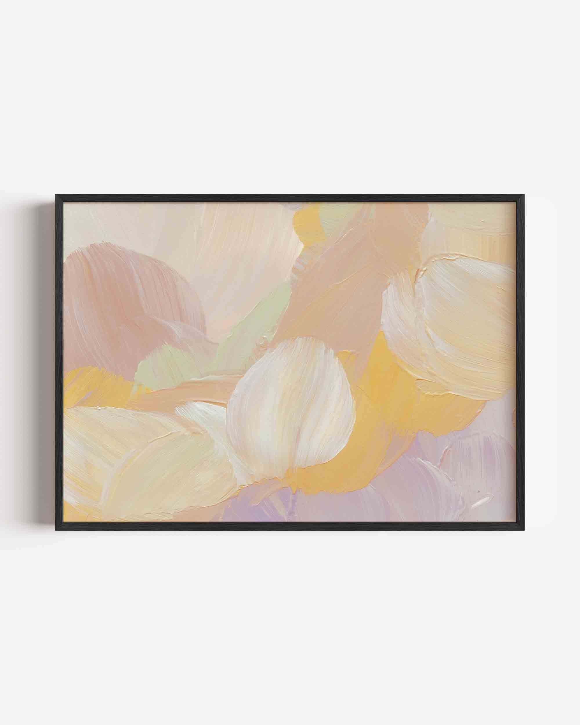 Abstracte penseelstreken Poster