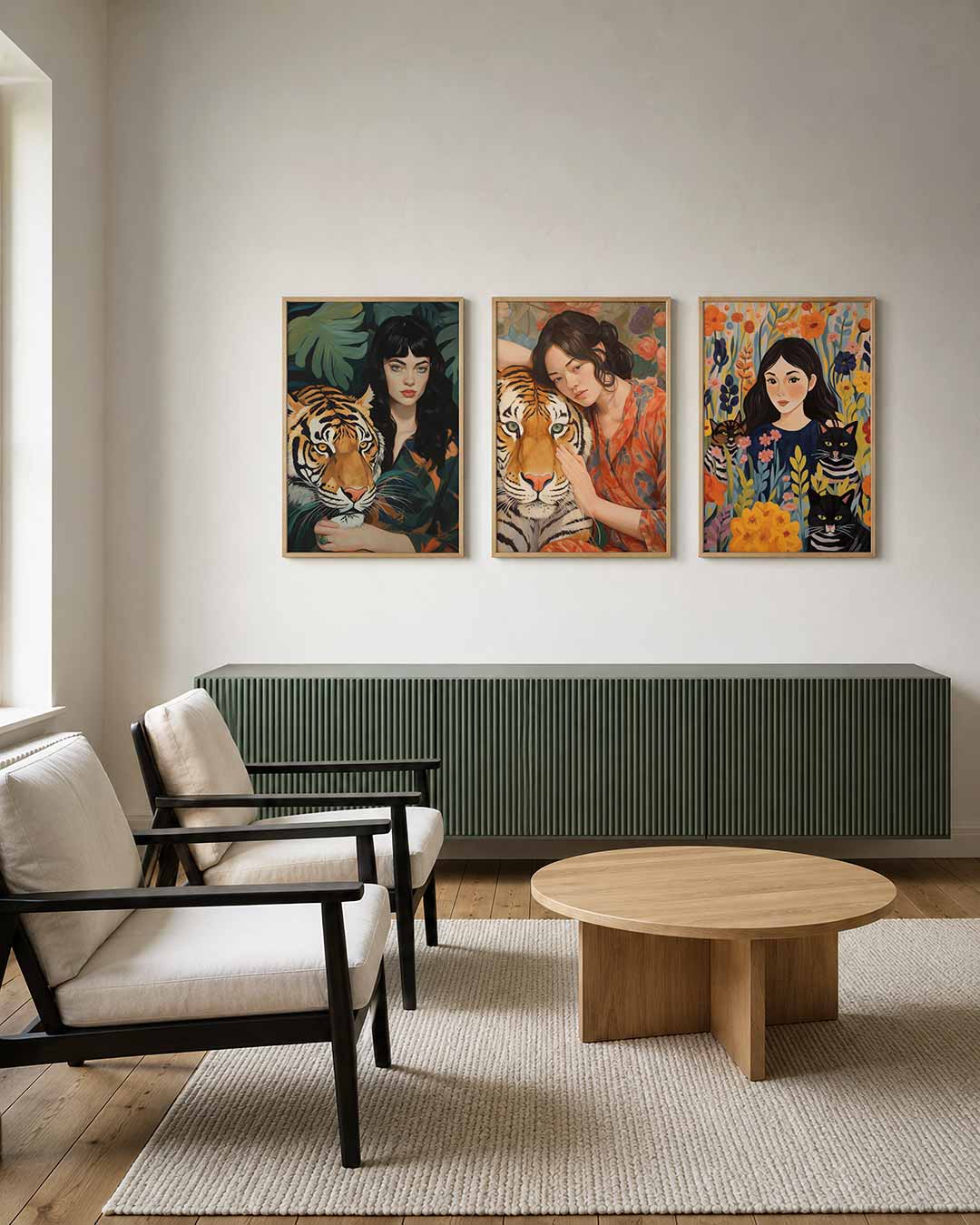 Dier en mens harmonie Posterset
