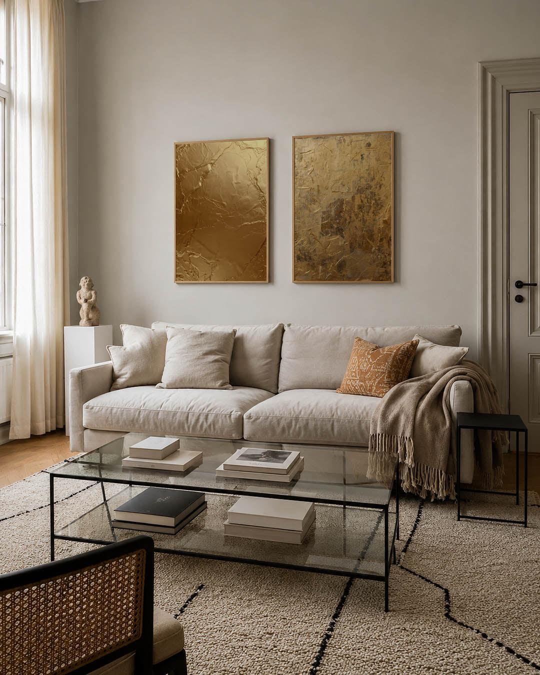Gouden textuur Posterset