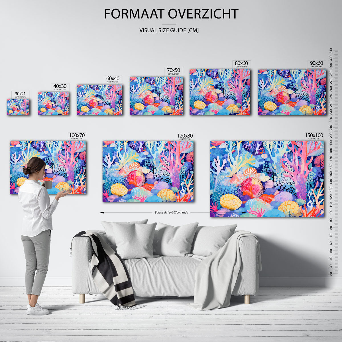 Kleurrijke koraalriffen Poster