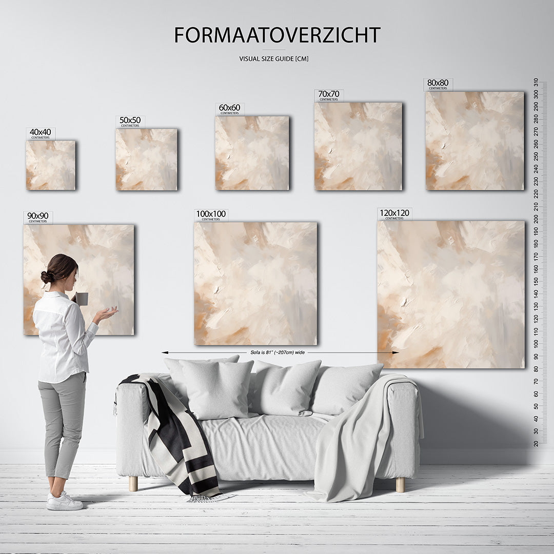 Zachte kleuren vormen Kunstwerk