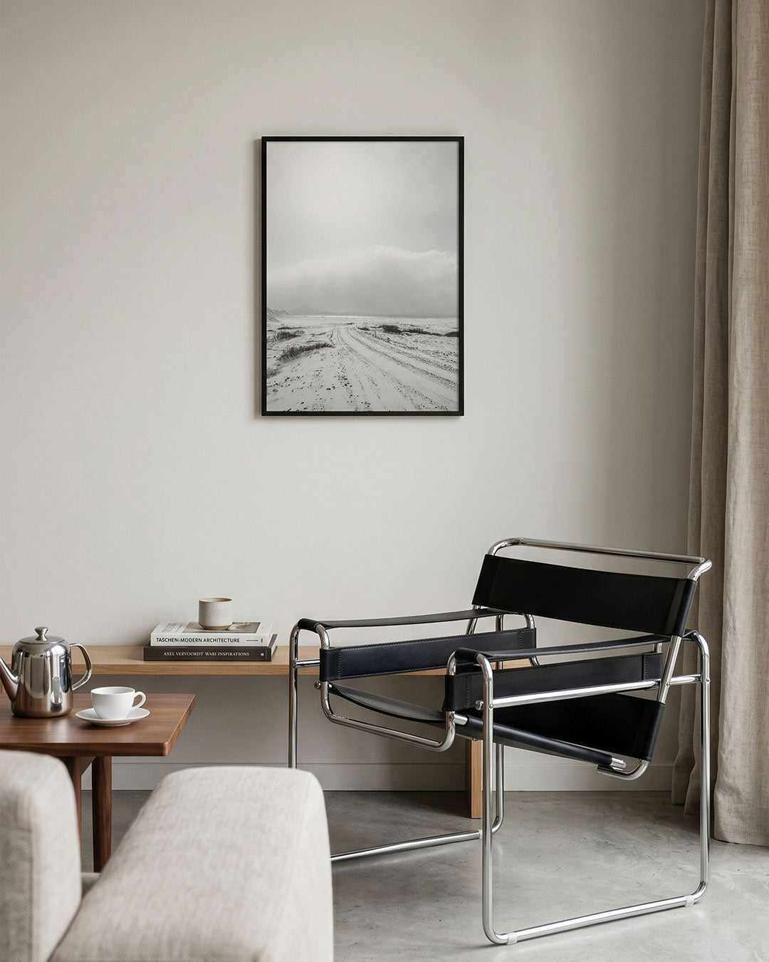 Winterse landschap Poster