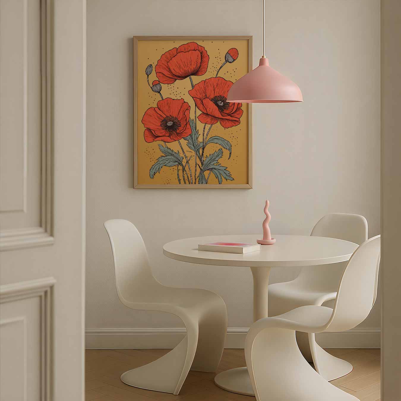 Klaprozen in Bloei Kunstposter-WallArtistic