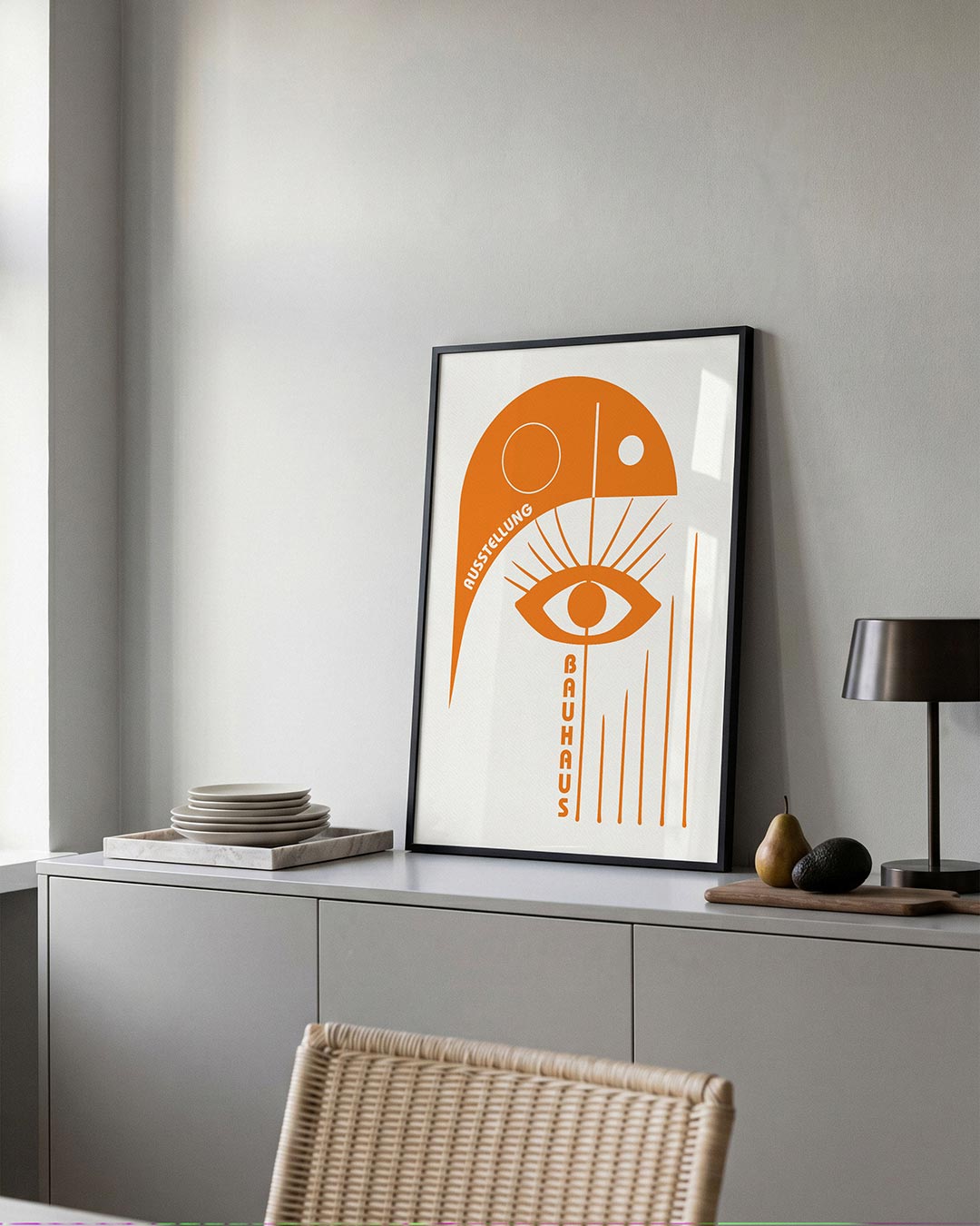 Oog en lijnen Poster