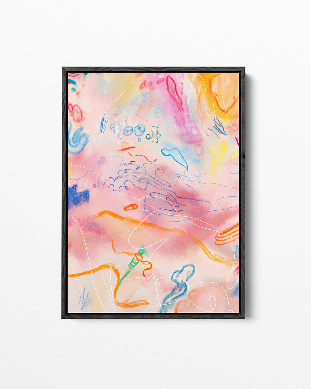 Vrolijke kleurenmix Kunstwerk