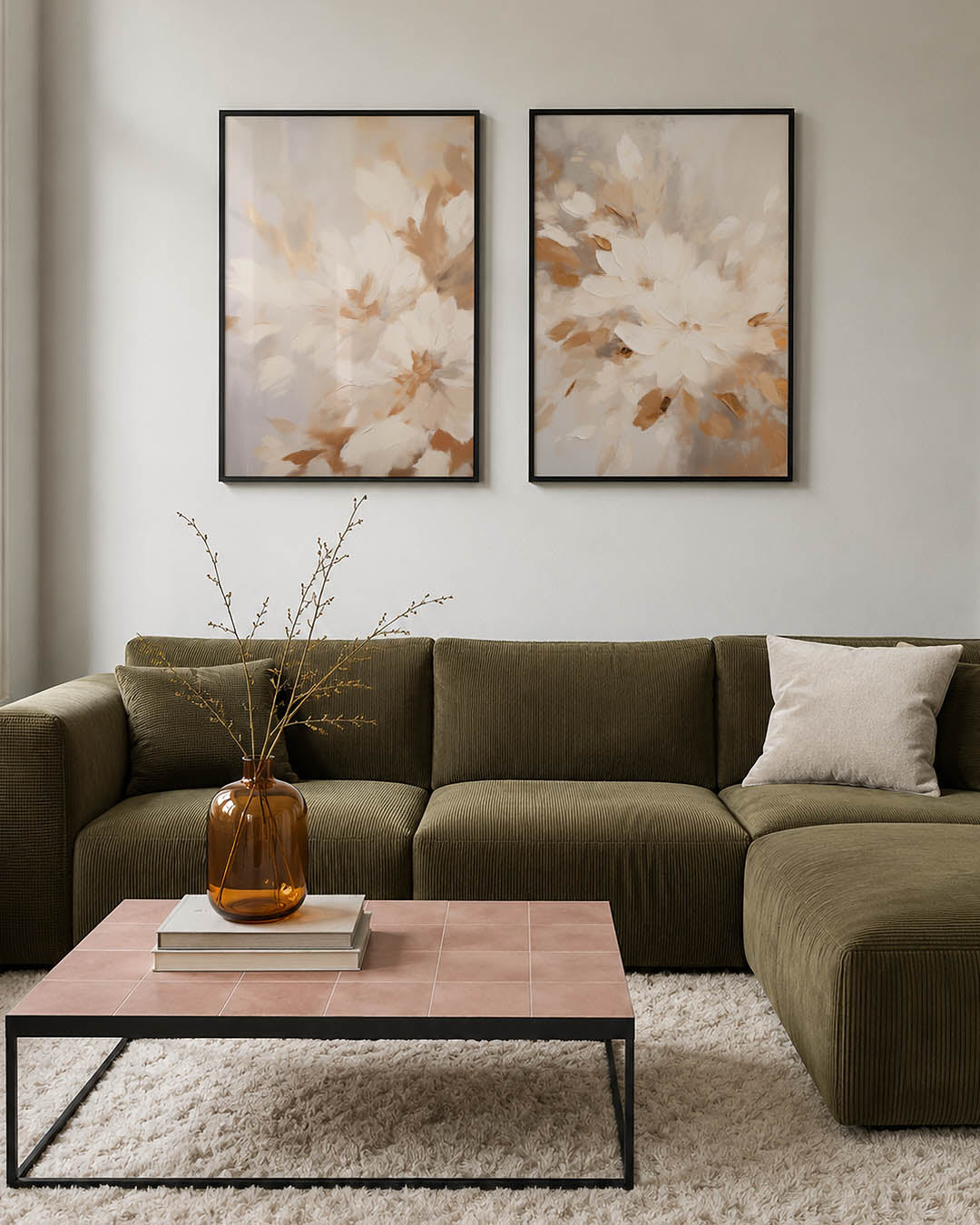 Bloemrijke vormen Posterset