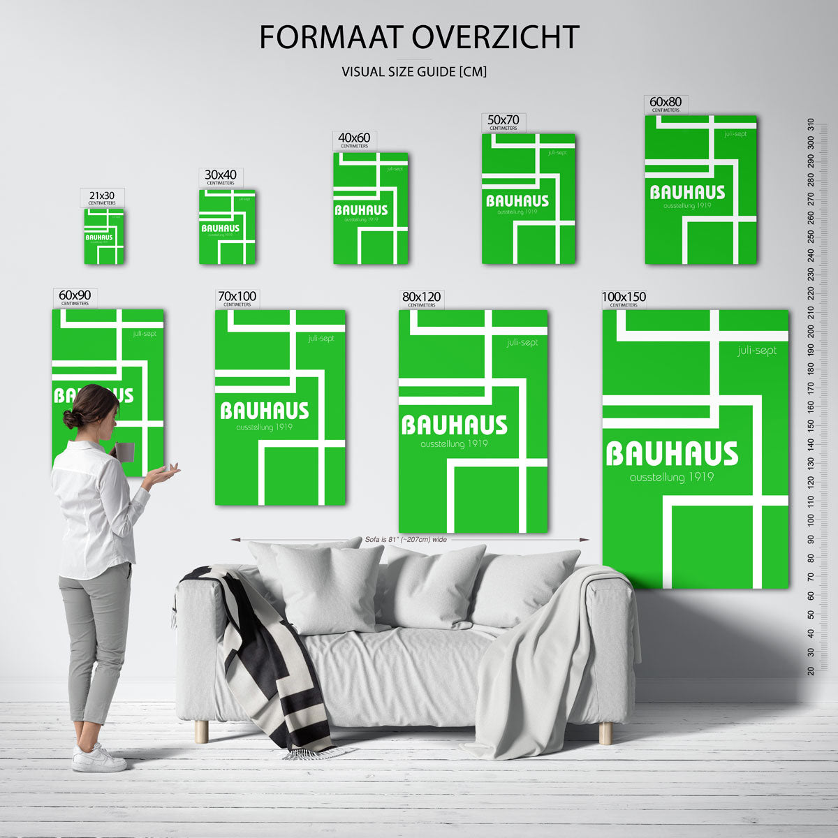Lijnen en vlakken Poster