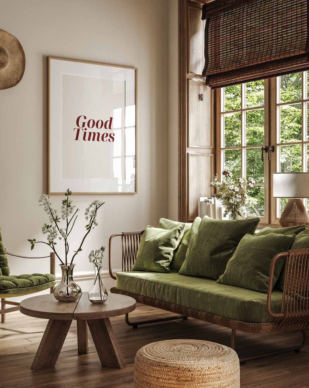 Good Times Typography Poster-WallArtistic