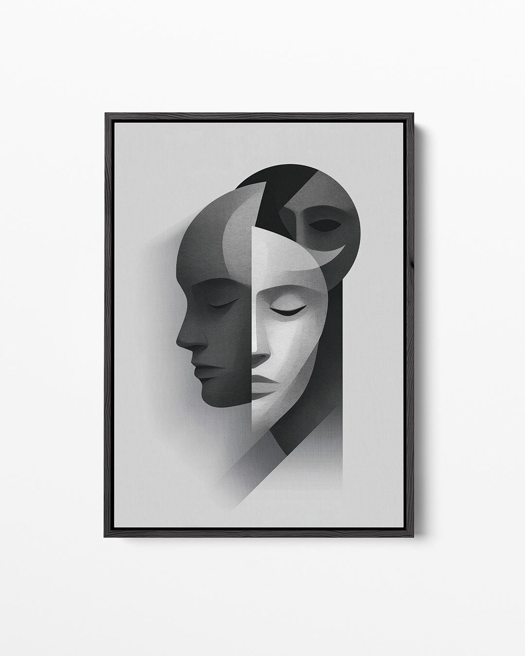 Geometrische gezichten Kunstwerk