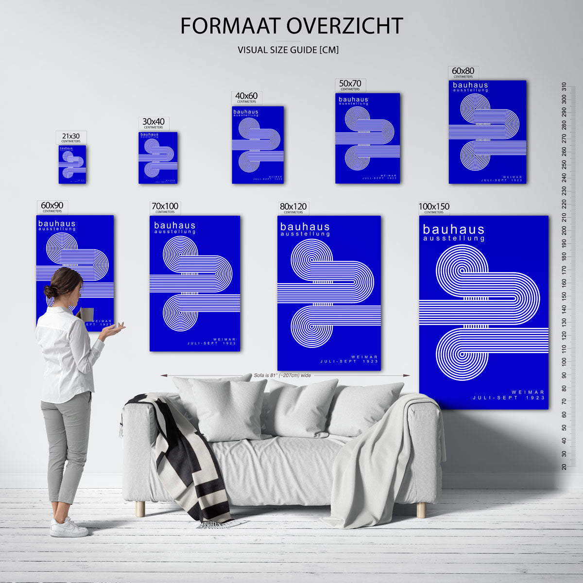 Lijnenspel en kleur Poster