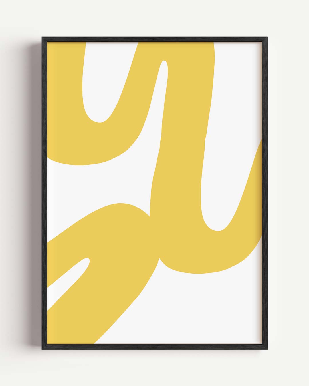 Vrolijke Gele Belettering Poster-WallArtistic