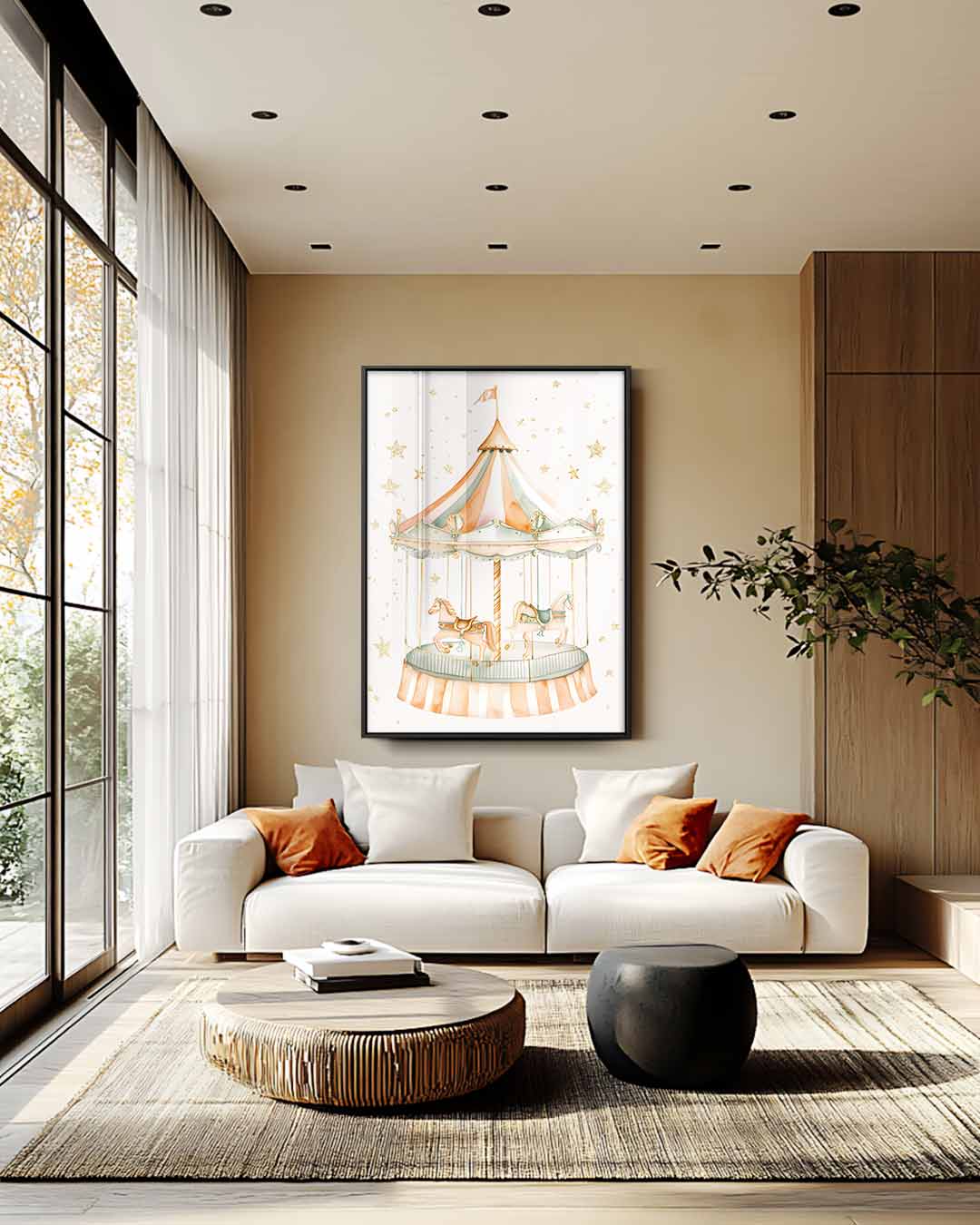 Magisch Draaimolen Kunstwerk Kunstwerk-canvas-dibond-plexiglas-wanddecoratie-WallArtistic