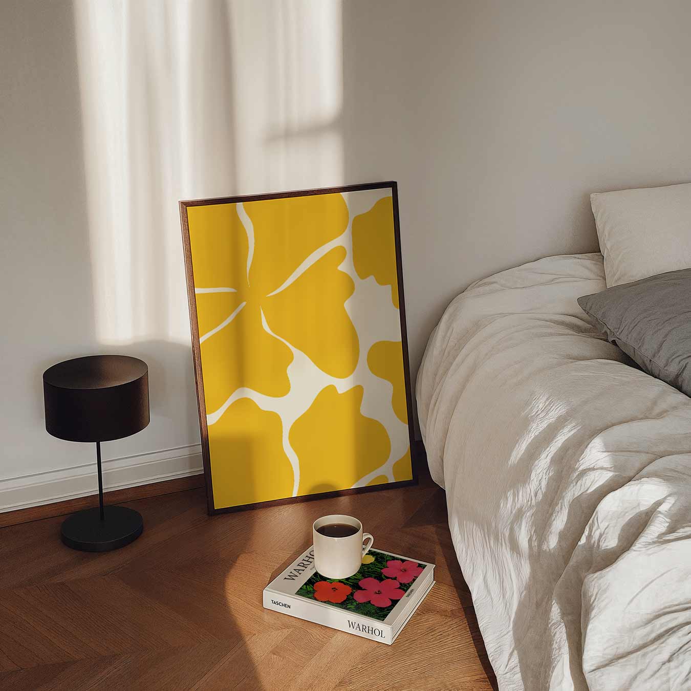 Stralende Bloemenprint Poster-WallArtistic
