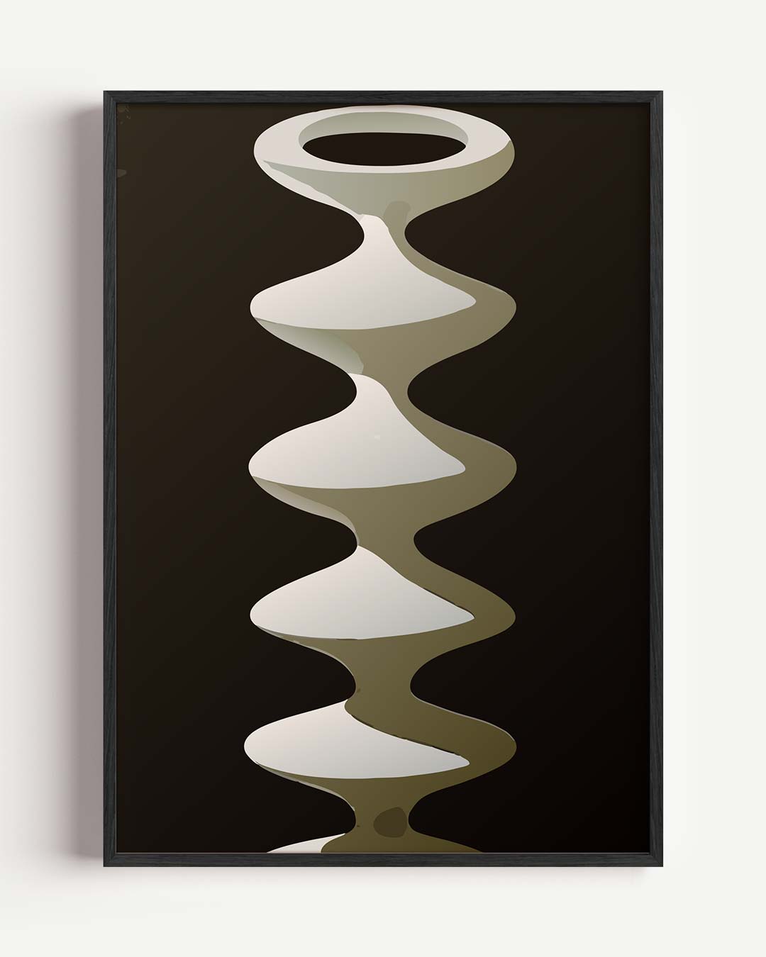 Moderne Abstracte Vaas Poster-WallArtistic
