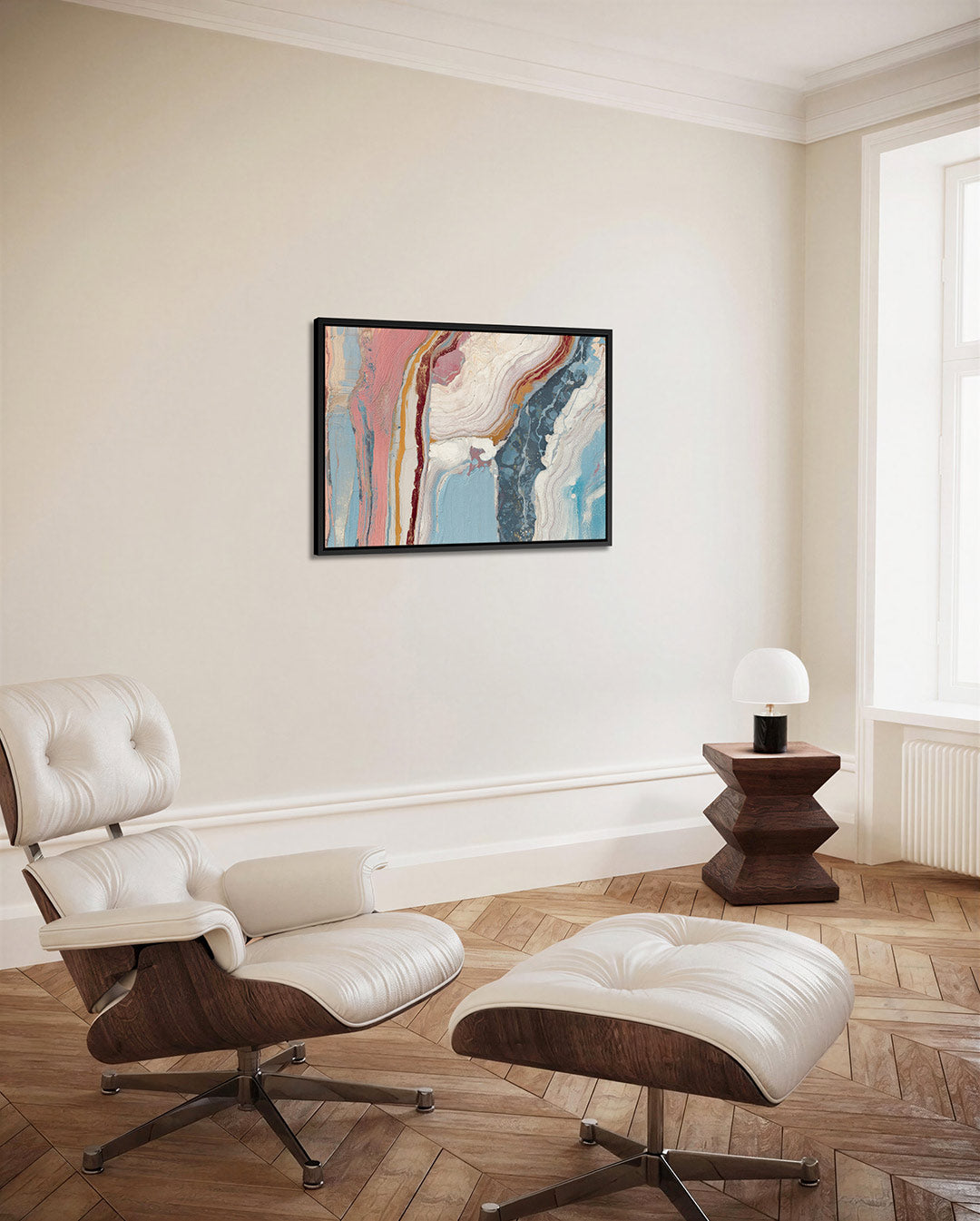 Organische kleurenstroom Kunstwerk