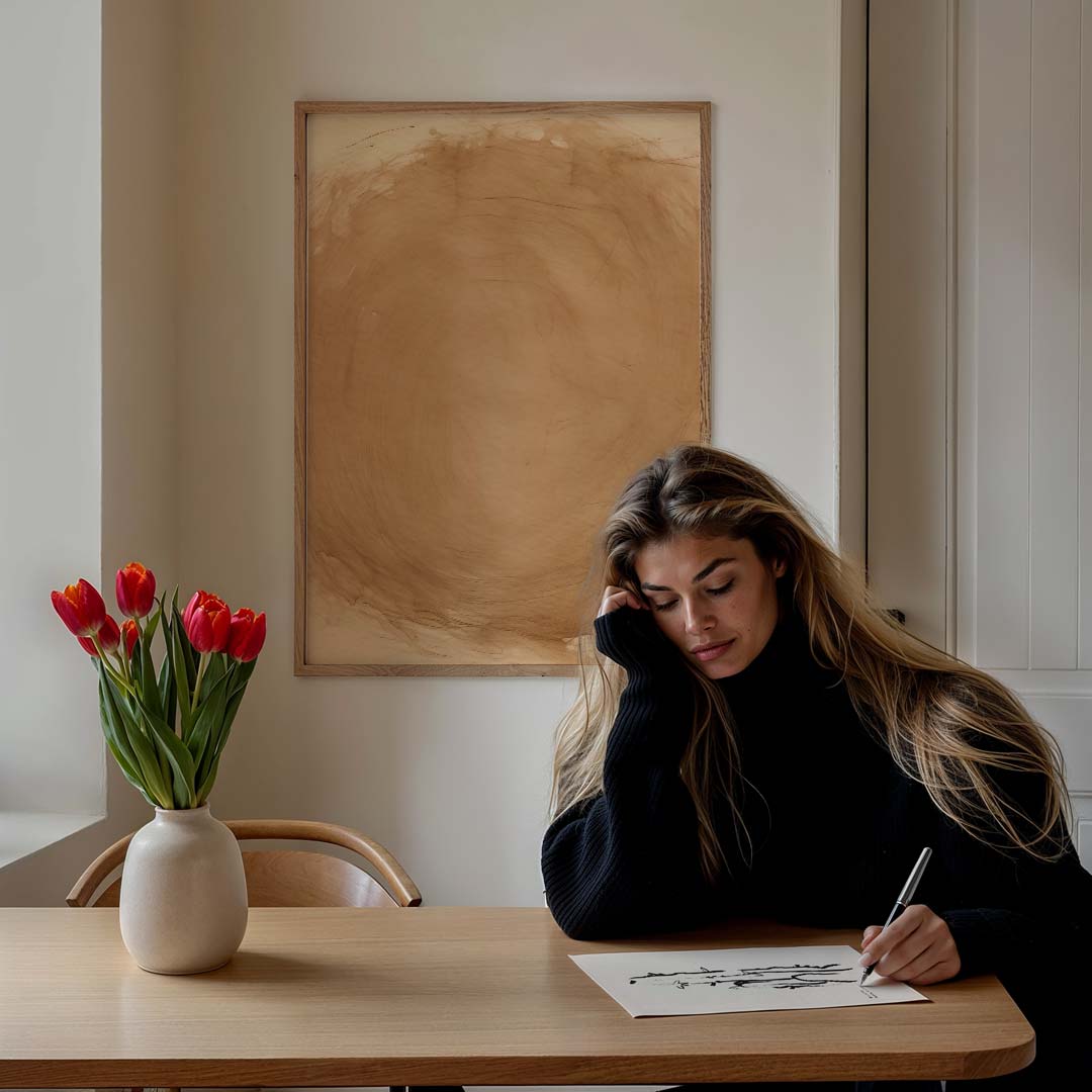 Zachte Ombre Harmonie Poster-WallArtistic