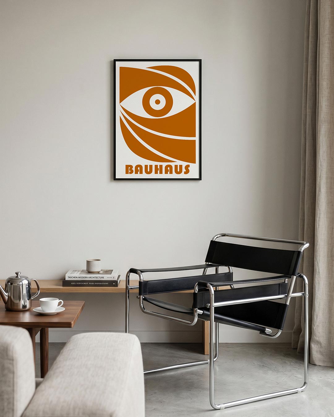 Oogvorm en lijnen Poster