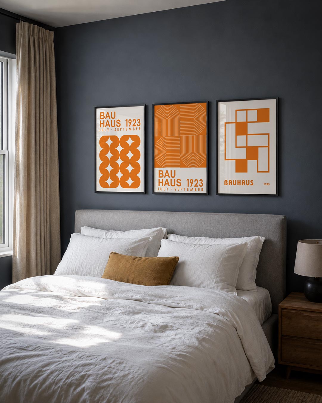 Oranje vormenspel Posterset