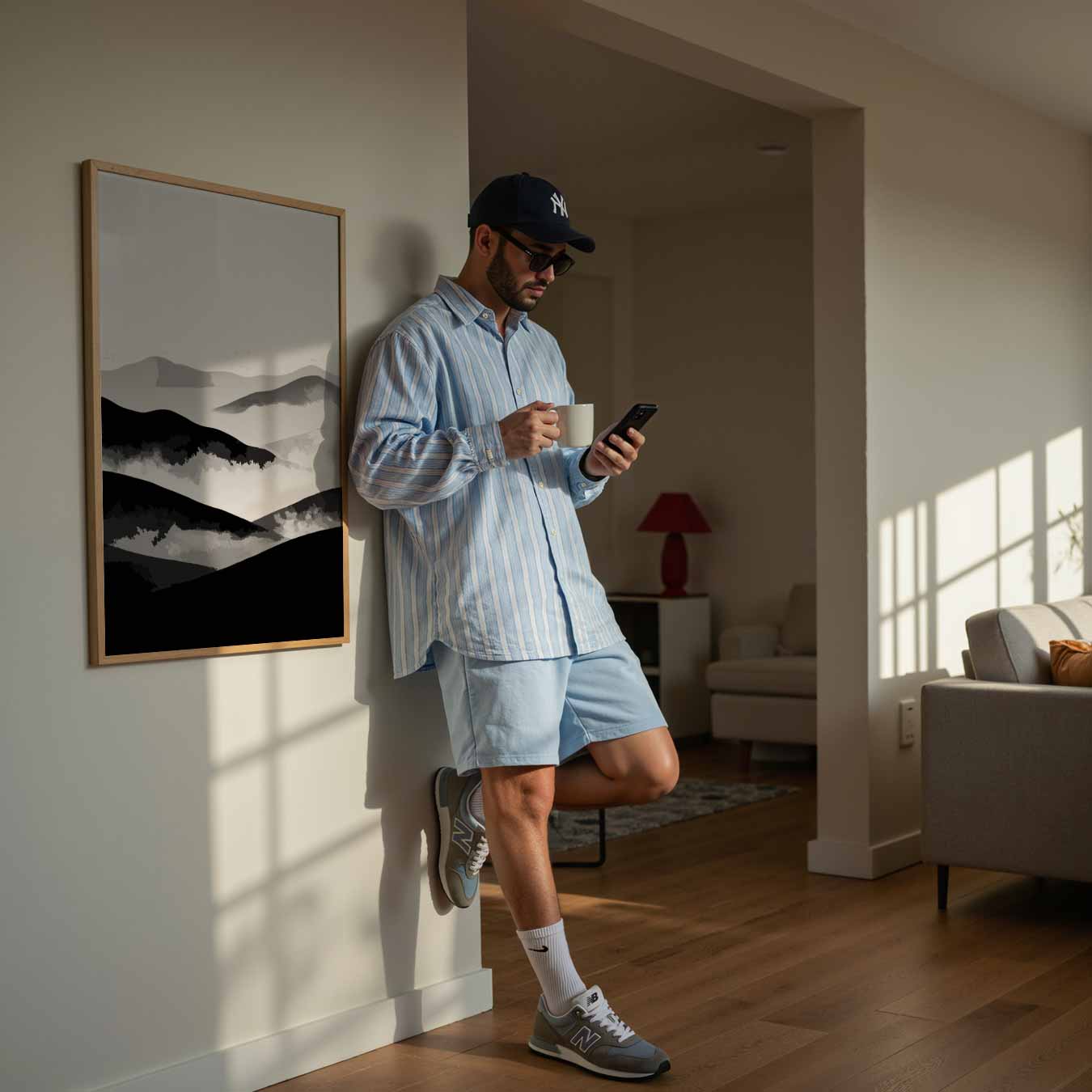 Rustieke Berglandschap Poster-WallArtistic